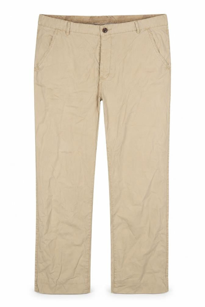 Front view of Peacocks women’s trousers, size UK 34, 29-inch leg