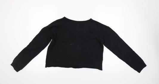River Island Womens Black   Pullover Sweatshirt Size 10