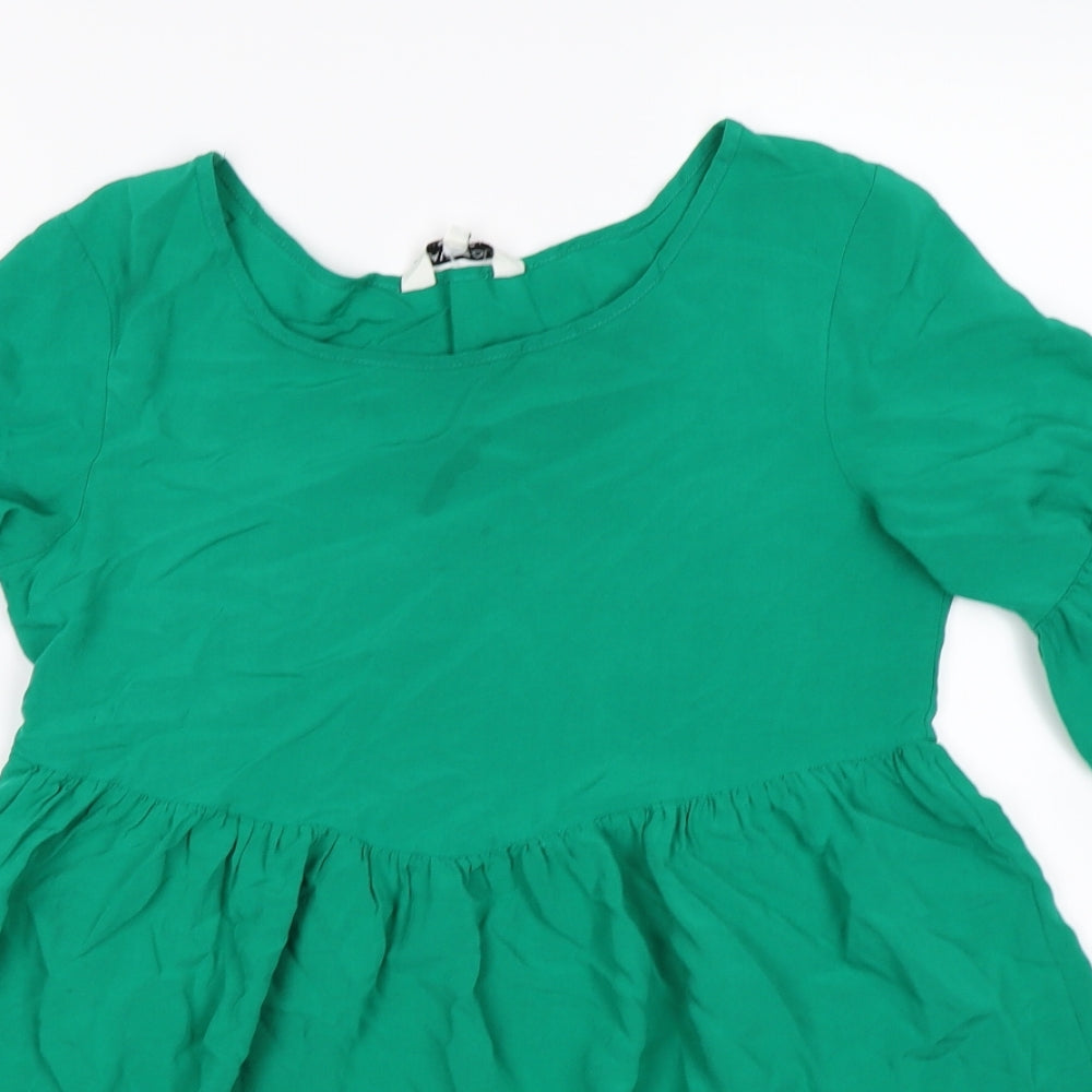 Brave Soul Womens Green   Tunic T-Shirt Size S