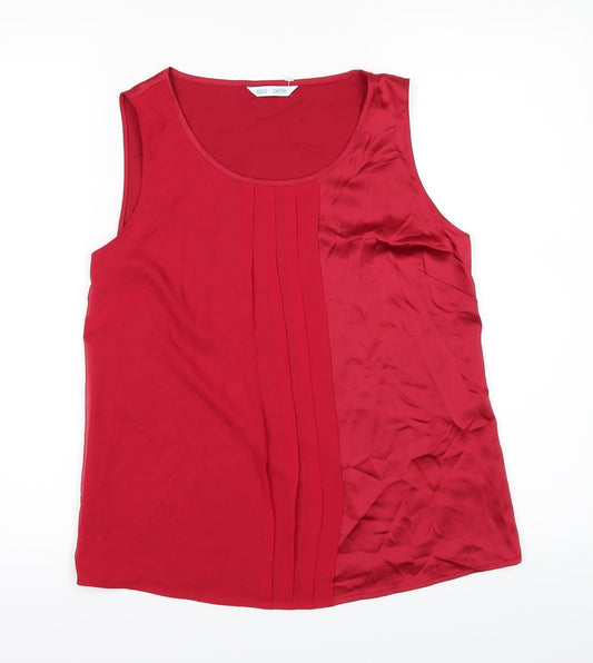 Marks and Spencer Womens Red   Basic T-Shirt Size 6