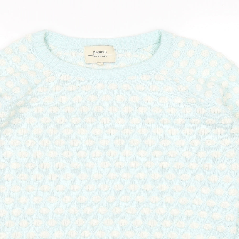 Papaya Womens Blue   Pullover Jumper Size S