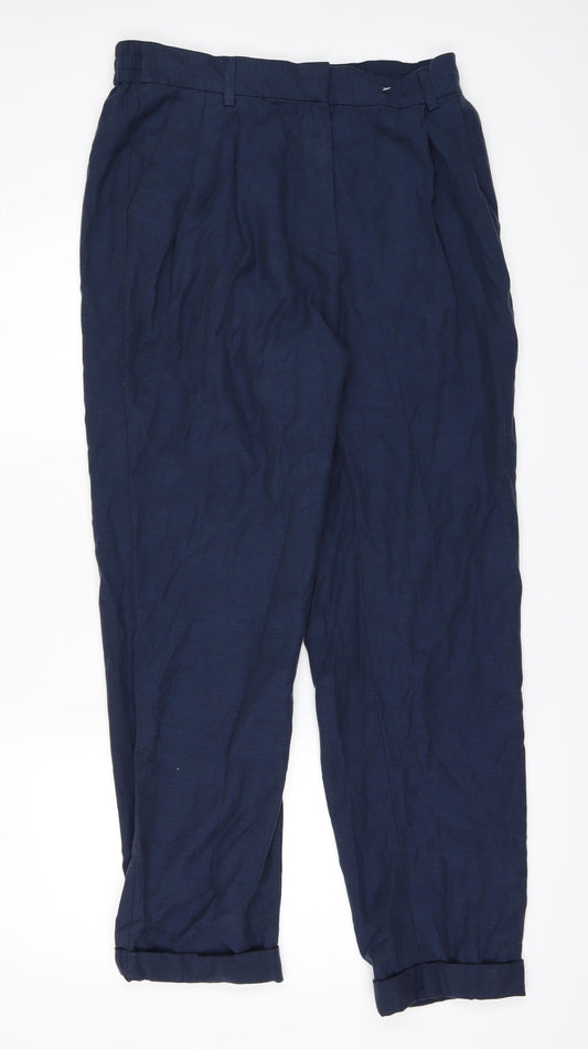 Marks and Spencer Womens Blue   Trousers  Size 12 L28 in
