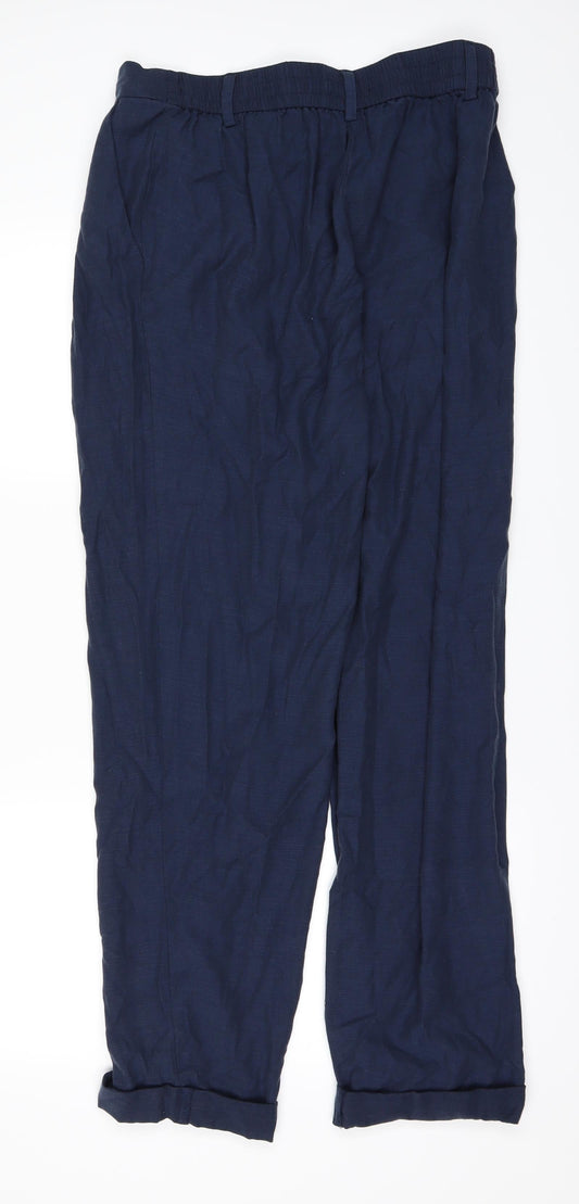 Marks and Spencer Womens Blue   Trousers  Size 12 L28 in