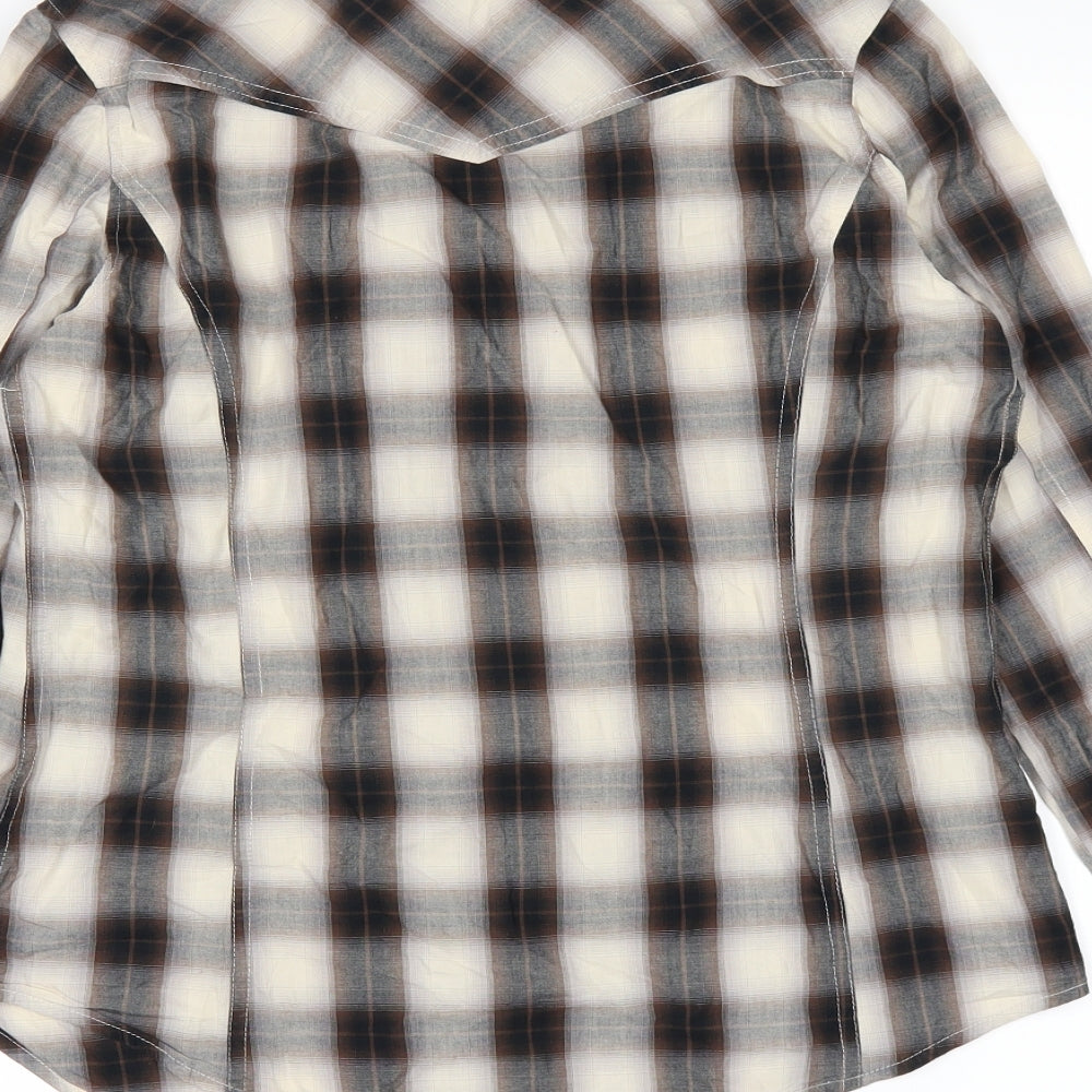 Tracy M Mens Brown    Button-Up Size M