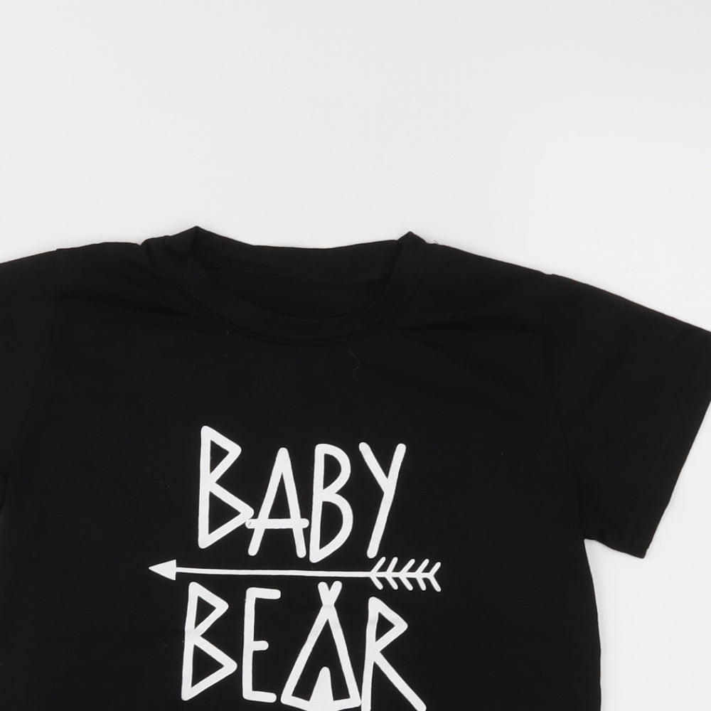 Preworn Boys Black   Basic T-Shirt Size S