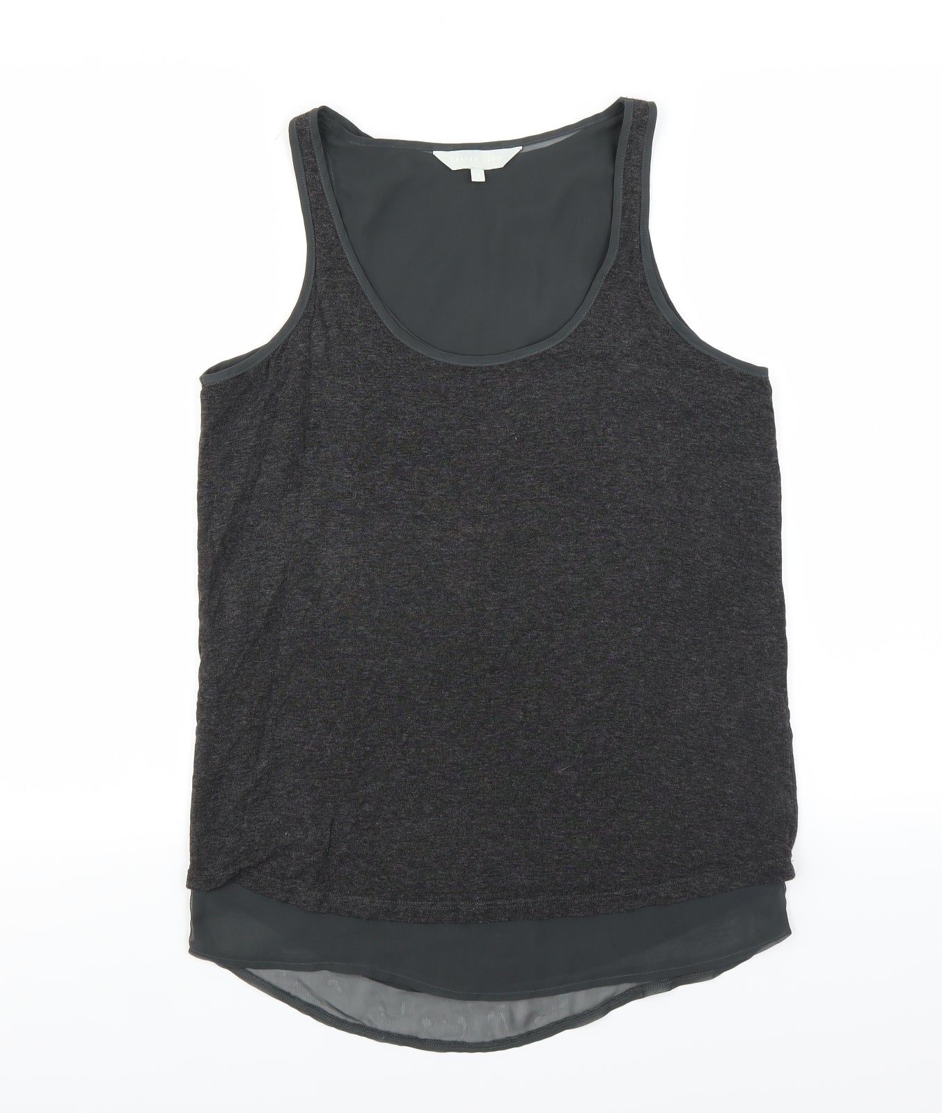 Gray & Willow Womens Grey   Basic Tank Size 8