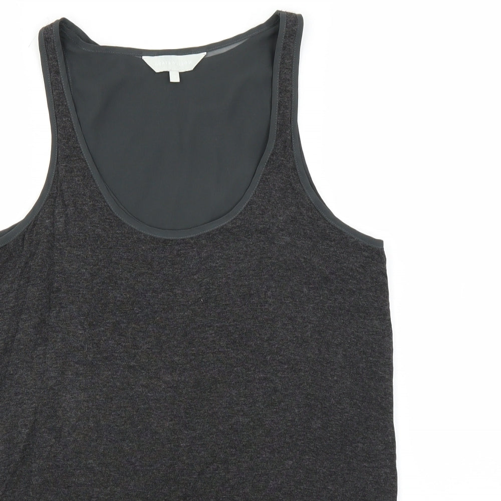 Gray & Willow Womens Grey   Basic Tank Size 8