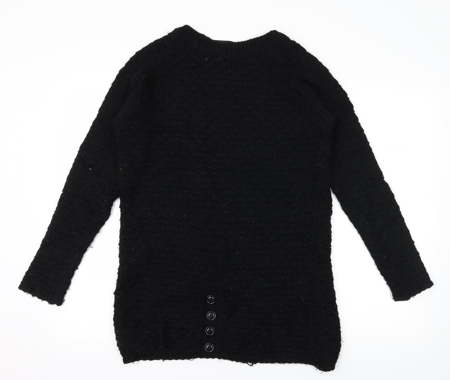 New Look Womens Black  Knit Pullover Jumper Size S