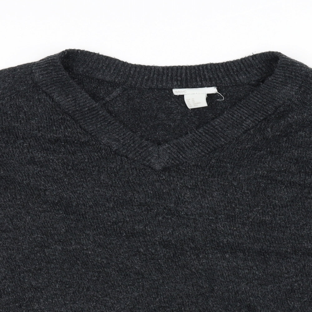 H&M Mens Grey   Pullover Jumper Size XS