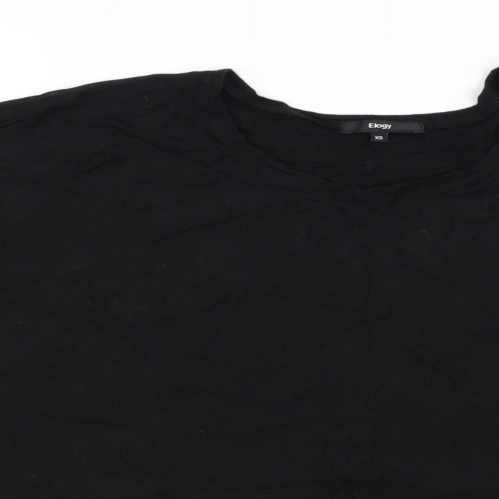 ELOGY  Womens Black   Basic T-Shirt Size XS