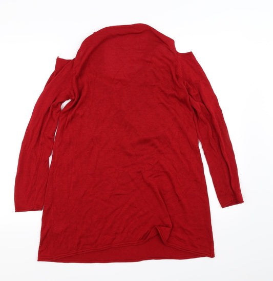 Crossroads Womens Red   Pullover Jumper Size 14