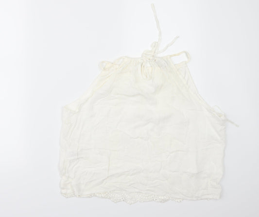 Parisian Collection Womens White   Camisole Blouse Size L