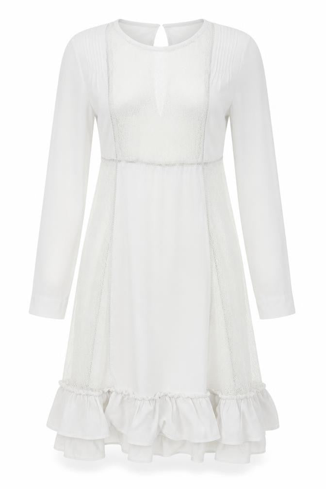 Front view of Pins & Needles women’s grey fit & flare, size M