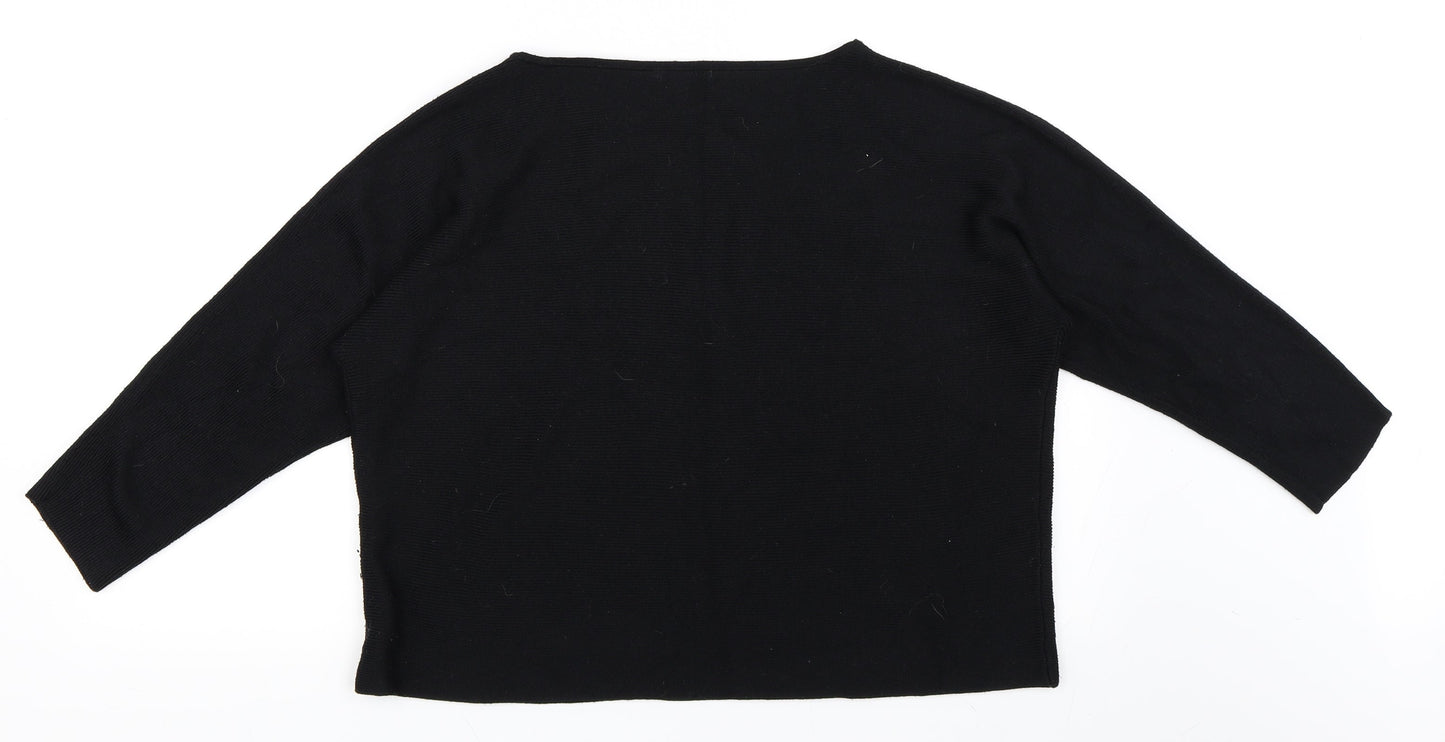 H&M Womens Black   Pullover Jumper Size L