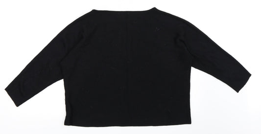H&M Womens Black   Pullover Jumper Size L