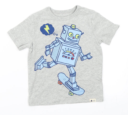 Gap Boys Grey   Basic T-Shirt Size 2 Years