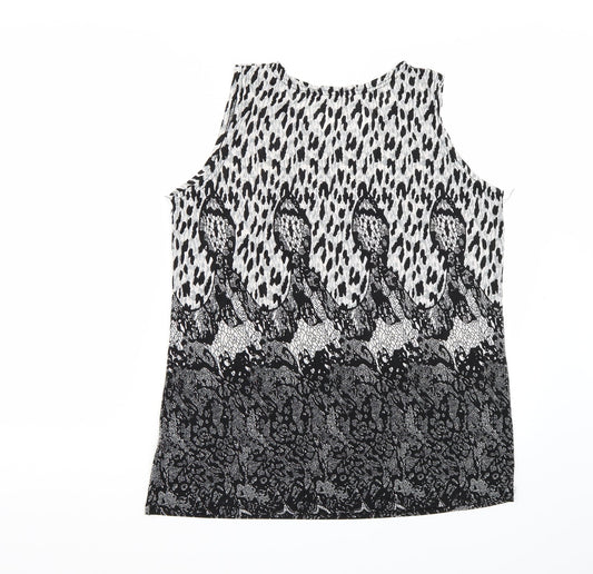 Yue sheng Womens Black   Basic T-Shirt Size M
