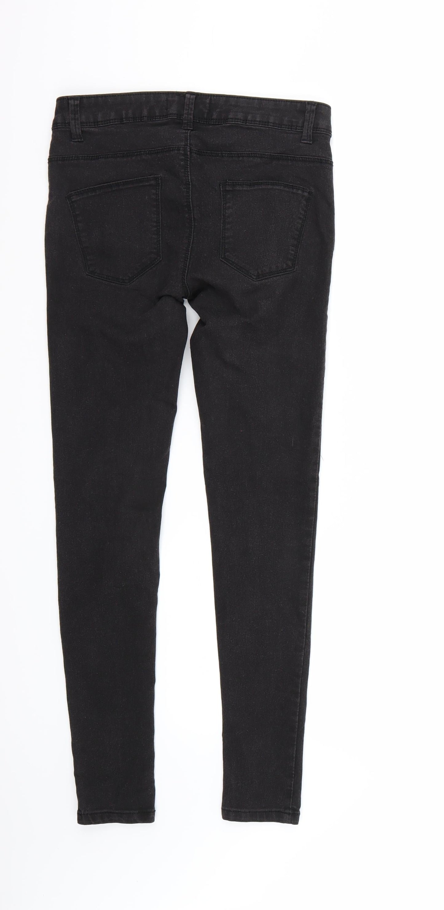 Denim & Co. Womens Black   Skinny Jeans Size 8 L29 in