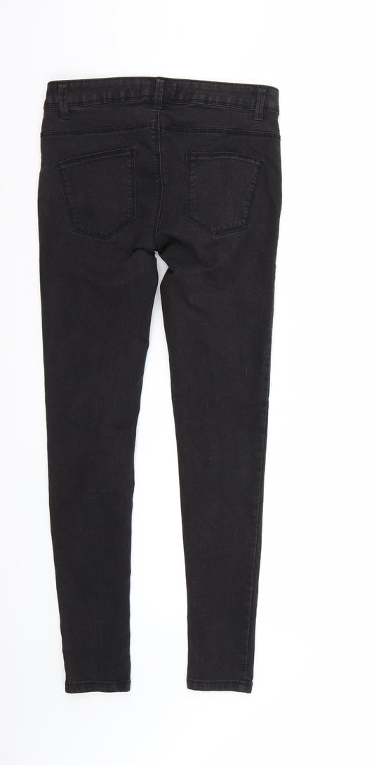 Denim & Co. Womens Black   Skinny Jeans Size 8 L29 in