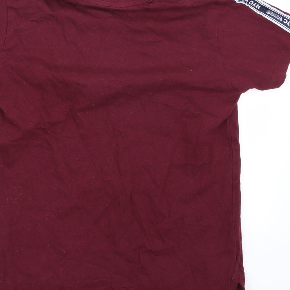 Primark Boys Purple   Basic T-Shirt Size 8 Years