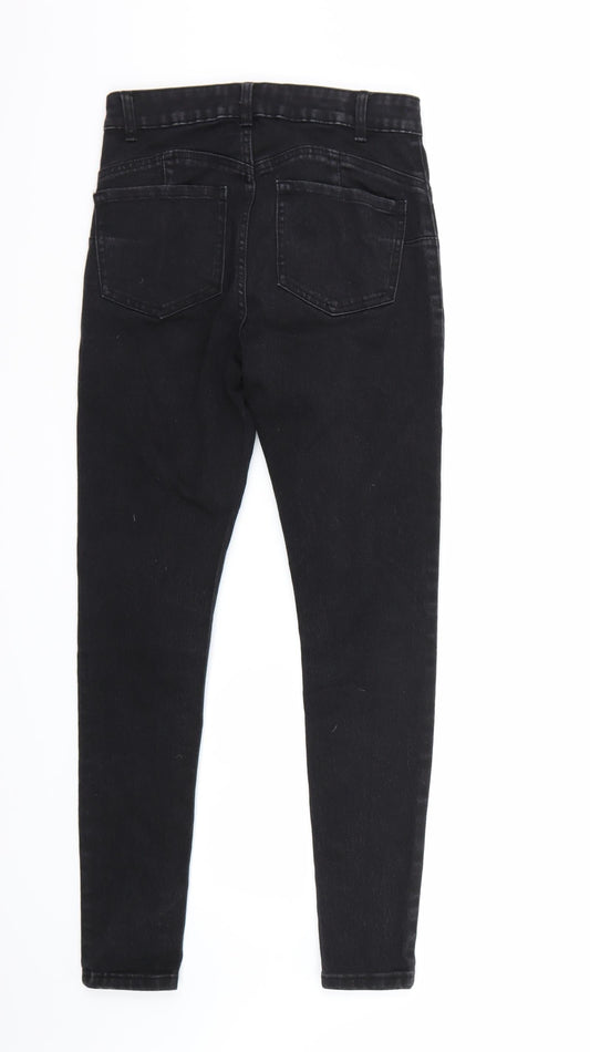 Denim & Co. Womens Black   Skinny Jeans Size 10 L28 in