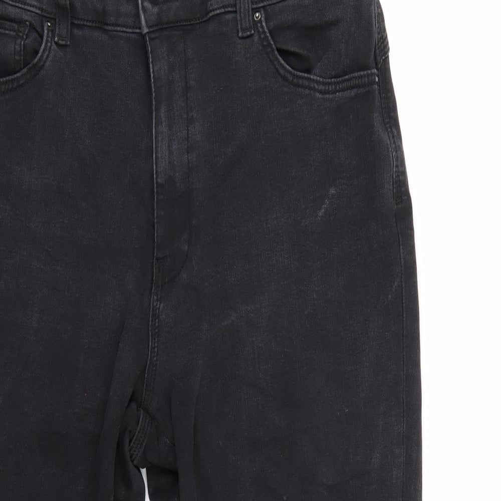 Preworn Womens Black   Cropped Jeans  L25 in
