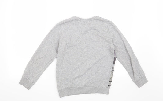 Marks and Spencer Boys Grey   Pullover Sweatshirt Size 9-10 Years  - skyline