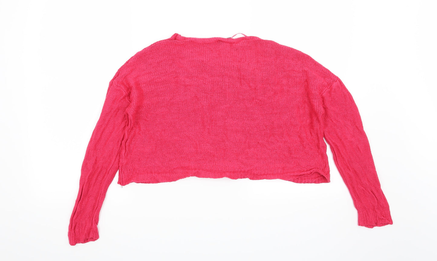 H&M Womens Pink   Pullover Jumper Size 6