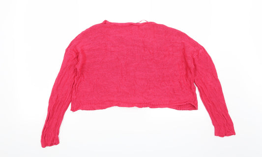 H&M Womens Pink   Pullover Jumper Size 6