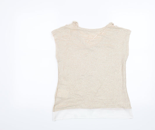 Preworn Womens Gold   Basic Blouse Size XS