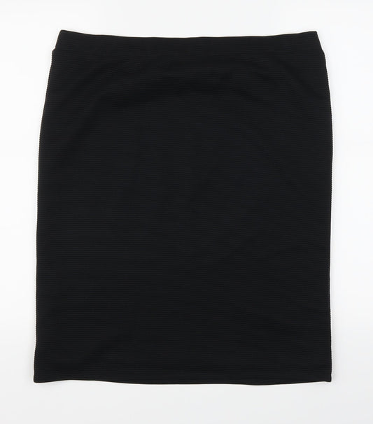 Encoded Womens Black   Straight & Pencil Skirt Size 36