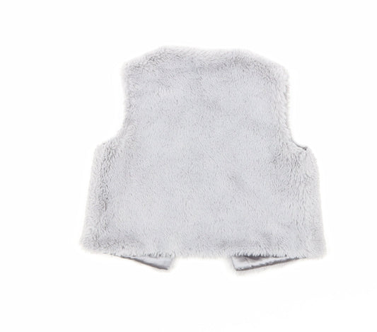 Young Dimension Girls Grey   Gilet Coat Size 2-3 Years