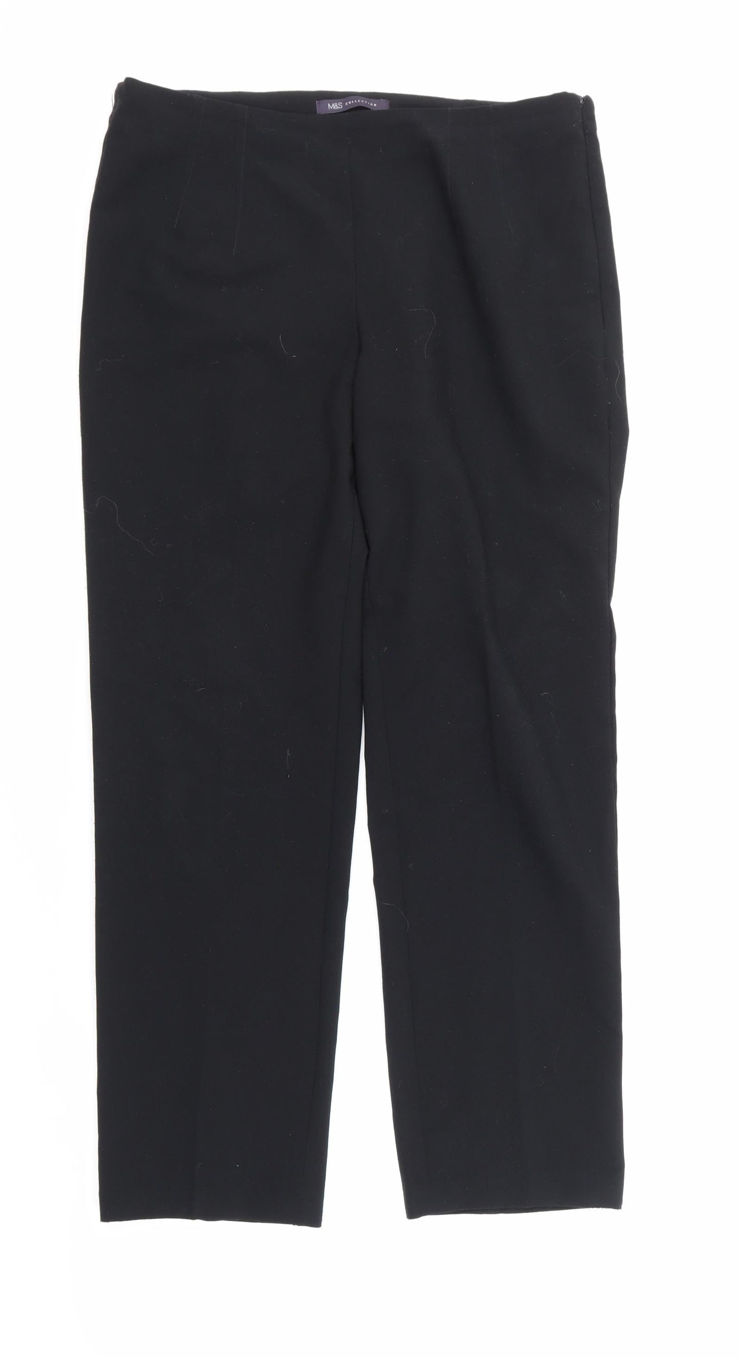 Marks and Spencer Womens Black   Trousers  Size 12 L26 in