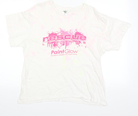 KEYA Womens White   Basic T-Shirt Size 14