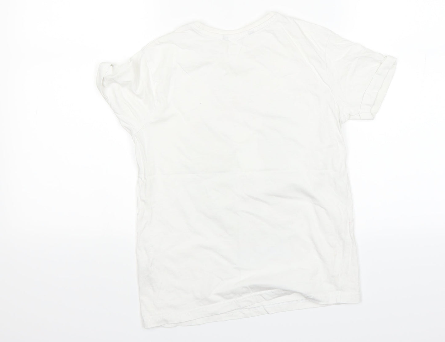 George Boys White   Basic T-Shirt Size 9 Years