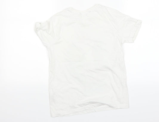 George Boys White   Basic T-Shirt Size 9 Years