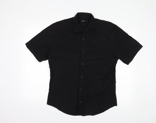 Cedarwood State Mens Black Button-Up Size L