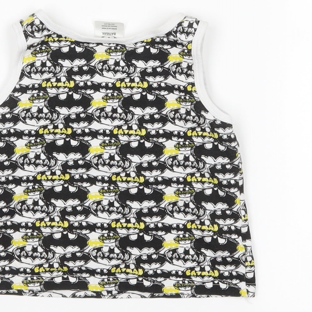 Batman Boys White   Basic Tank Size 3-4 Years