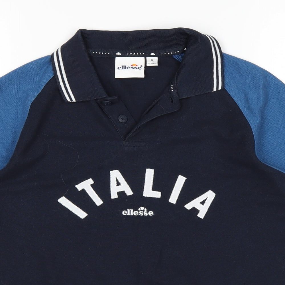 ellesse Girls Blue   Basic Polo Size 12-13 Years