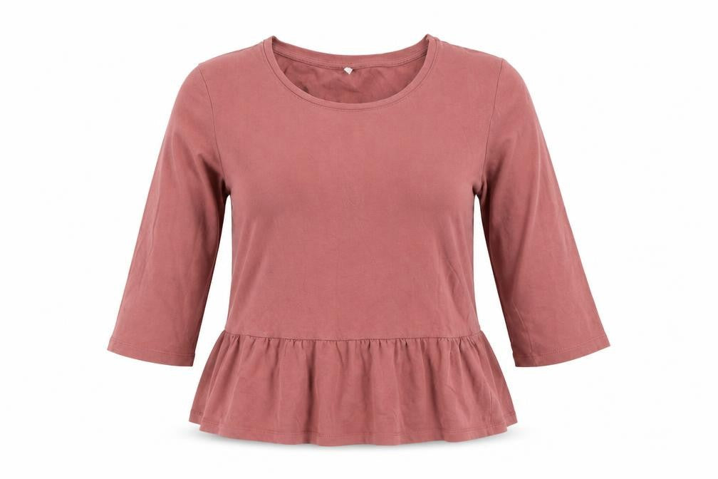 Front view of Only women’s pink camisole t-shirt, size M
