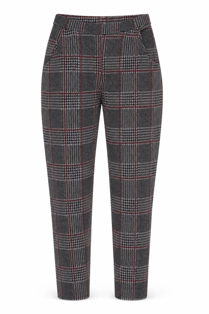 Boohoo Womens Multicoloured Check  Dress Pants Trousers Size 10 L23 in