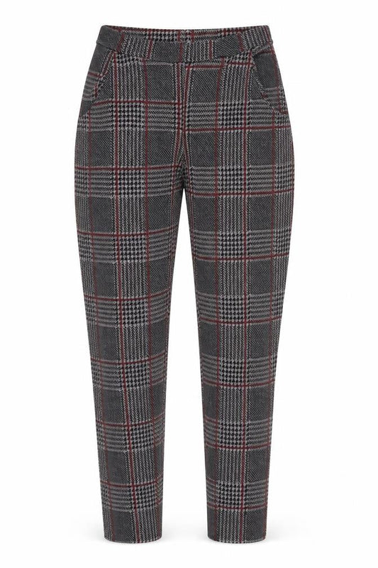 Boohoo Womens Multicoloured Check  Dress Pants Trousers Size 10 L23 in