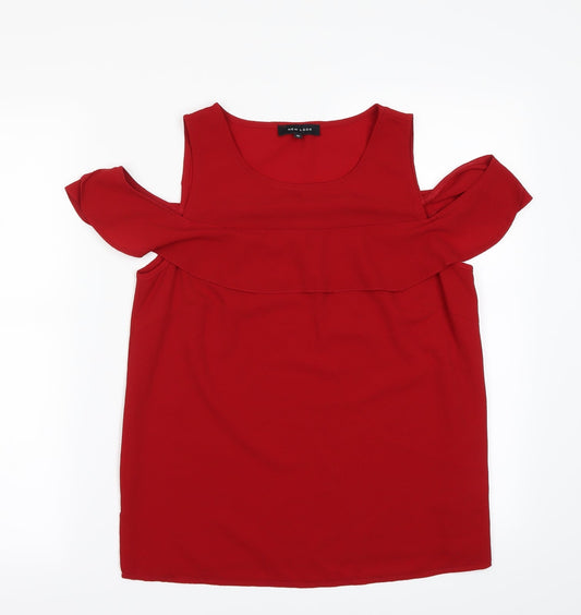 New Look Womens Red   Basic Blouse Size 10