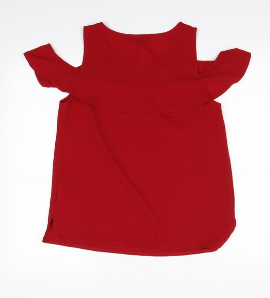 New Look Womens Red   Basic Blouse Size 10