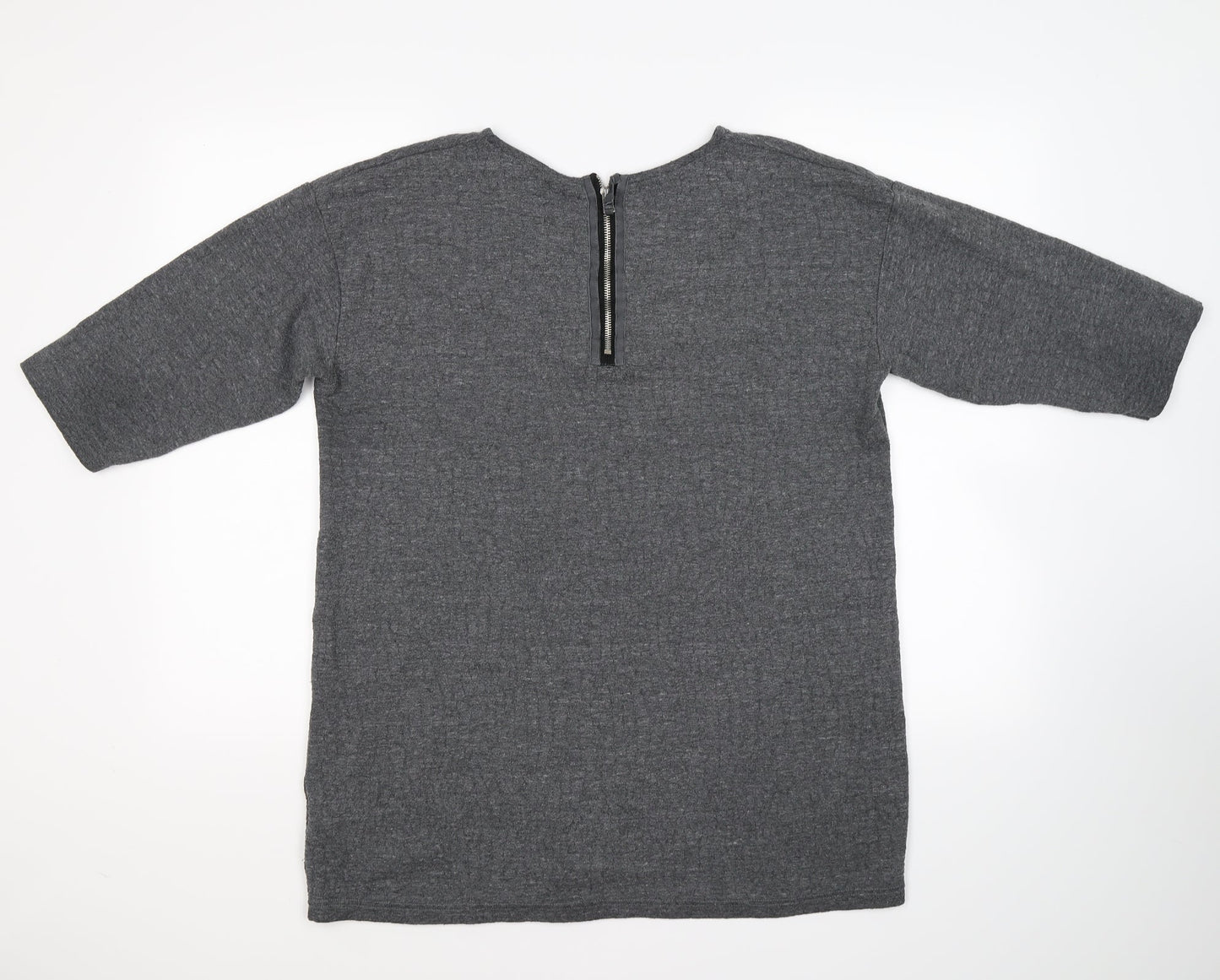 Topshop Womens Grey  Knit Pullover Jumper Size 14
