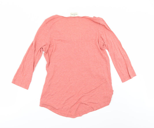 NEXT Womens Orange   Basic T-Shirt Size 8