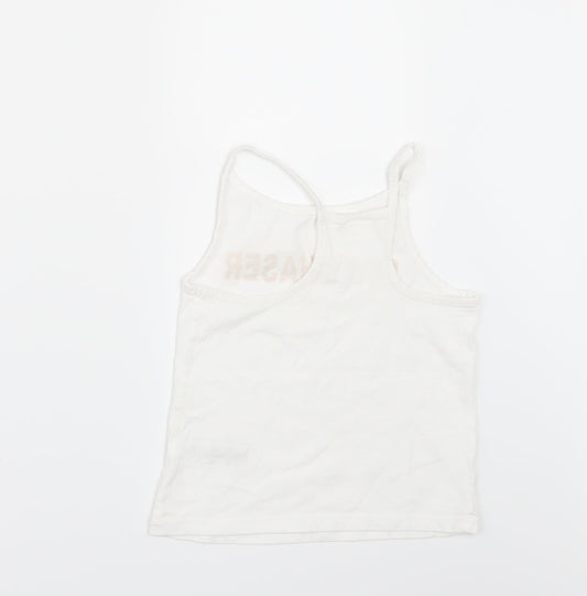 NEXT Girls White   Basic T-Shirt Size 5 Years