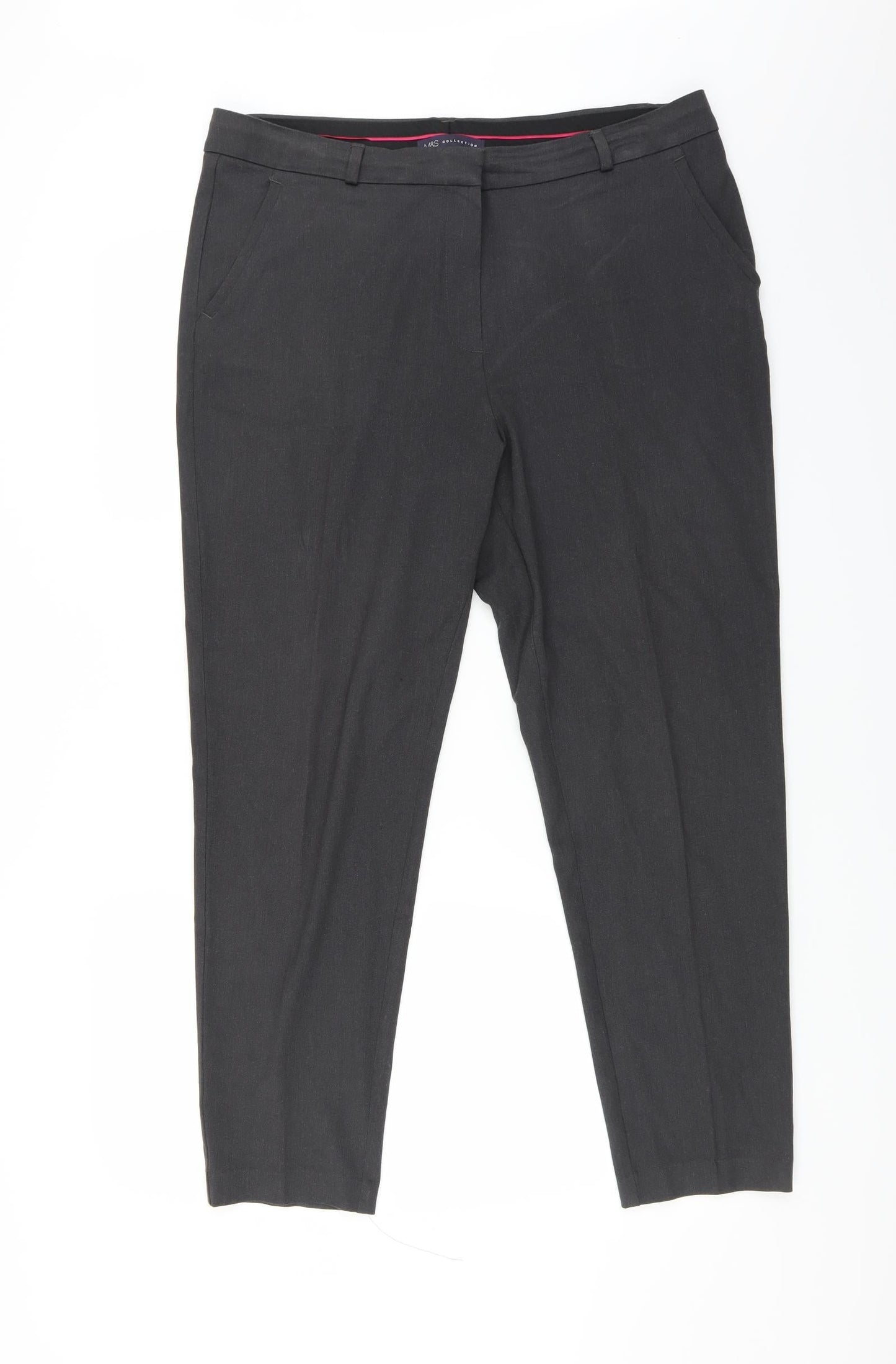 Marks and Spencer Womens Grey   Trousers  Size 16 L29 in