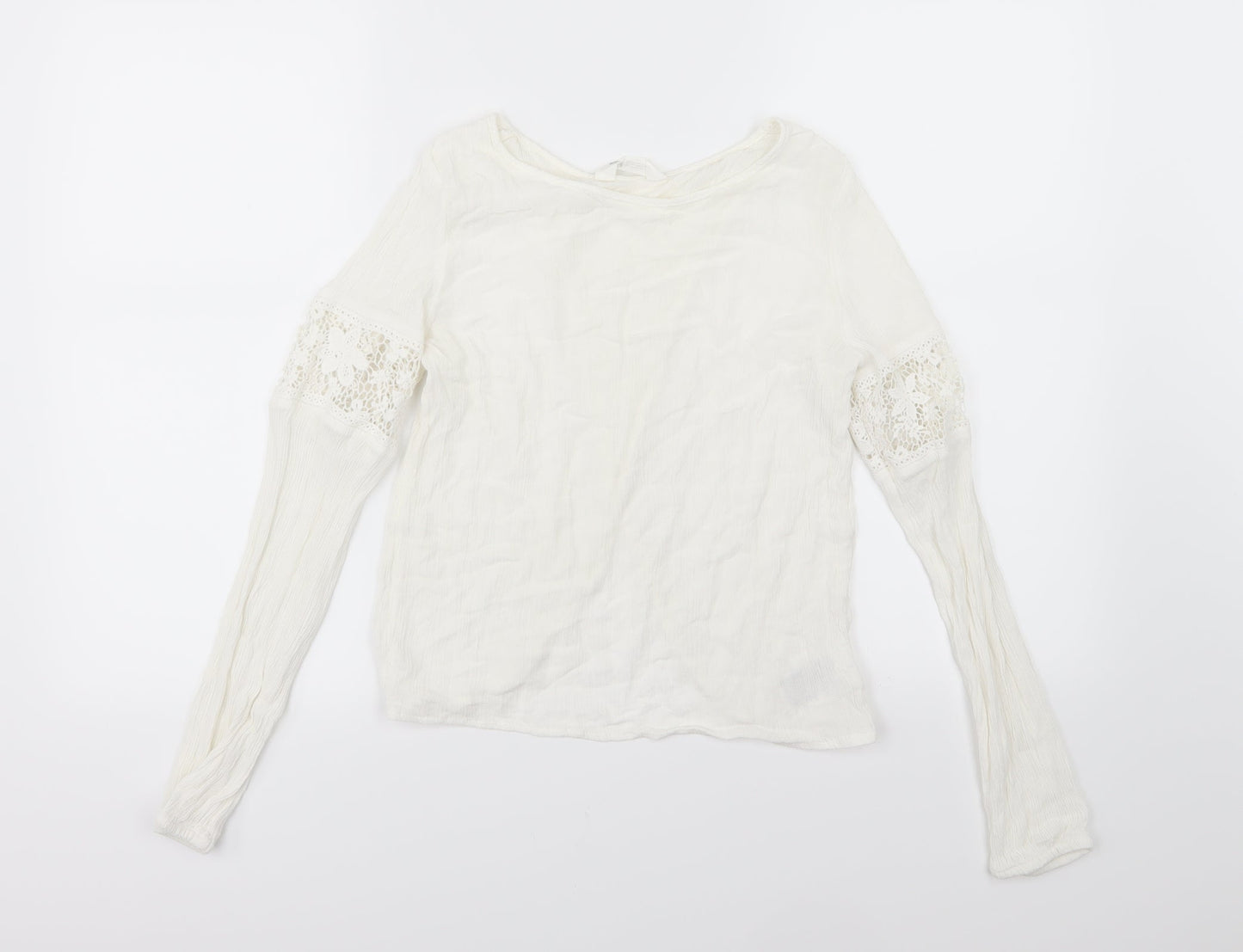 H&M Girls White   Basic T-Shirt Size 14 Years