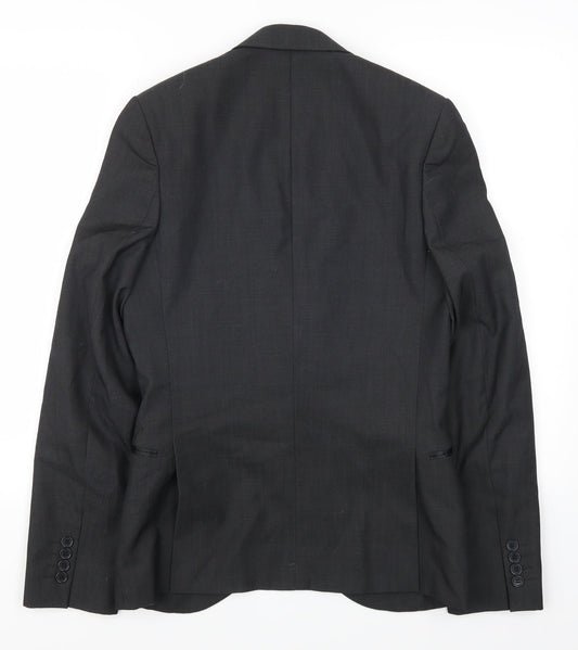 Topshop Mens Grey   Jacket Suit Jacket Size 34